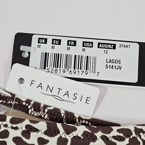 Fantasie Swimwear Lagos Bikini Bottoms Animal Print, Brown / Cream, Size M - Picture 3 of 4